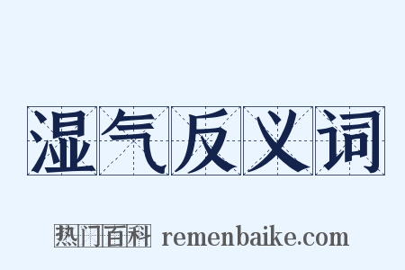 湿气反义词是什么意思的图片